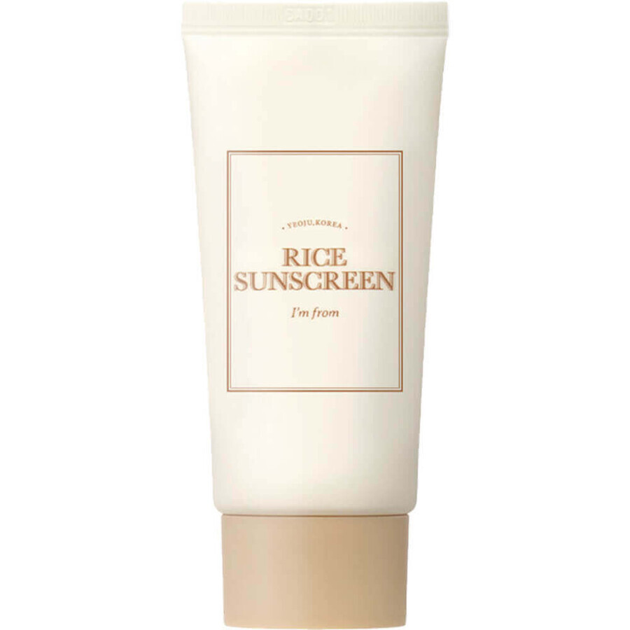 Sun Protection Face Cream SPF 50+ PA++++ Rice, 50 ml, I'm From