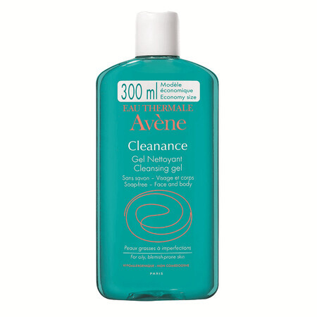 Gel detergente per pelli grasse con tendenza acneica Cleanance, 300 ml, Avene