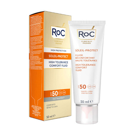 Soleil Protect 50 ml, RoC, comforting fluid for sensitive skin SPF50