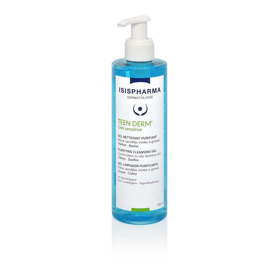 Gel detergente Teen Derm Sensitive, 250 ml, IsisPharma