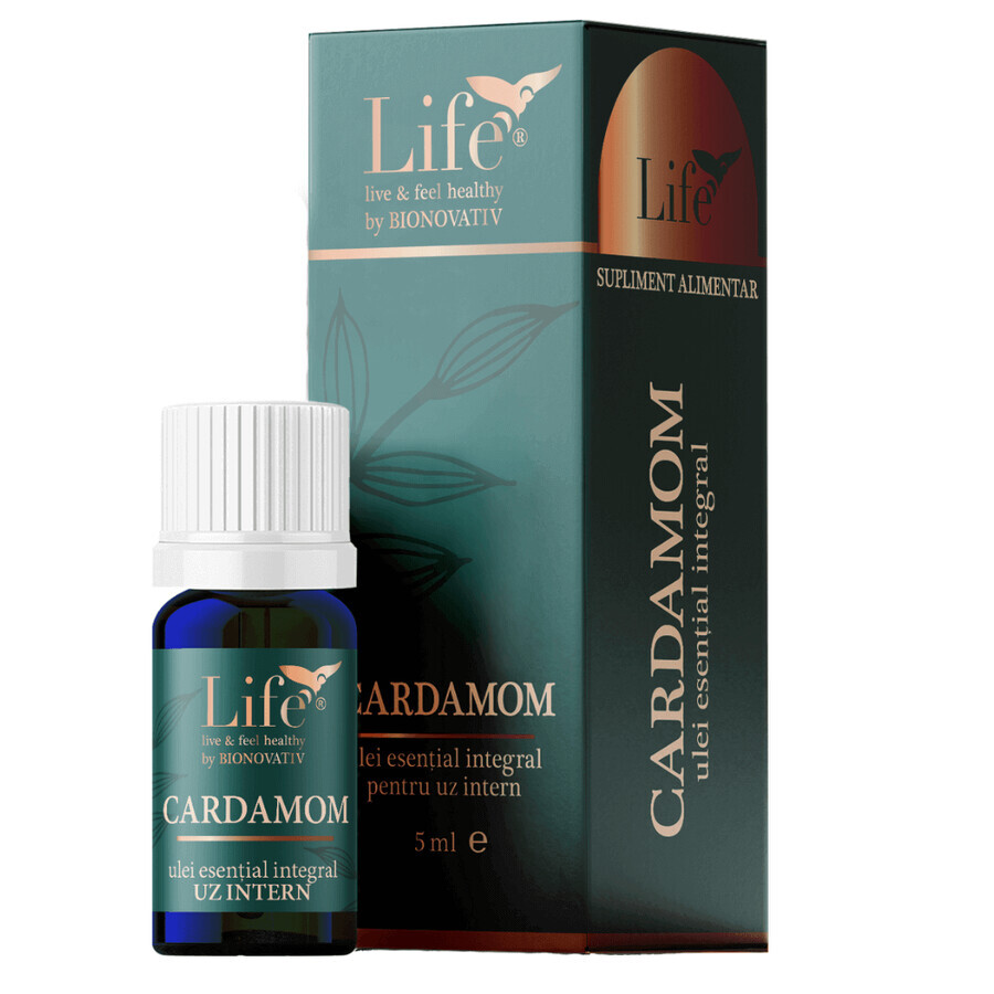 Olio essenziale di cardamomo intero, 5 ml, Bionovativ