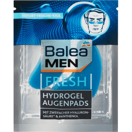 Balea MEN Coussinets pour les yeux avec hydrogel, 2 pièces