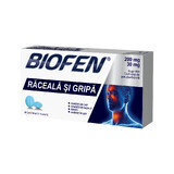 Biofen Cold and flu 200 mg/ 30 mg x 20 tablets, Biofarm