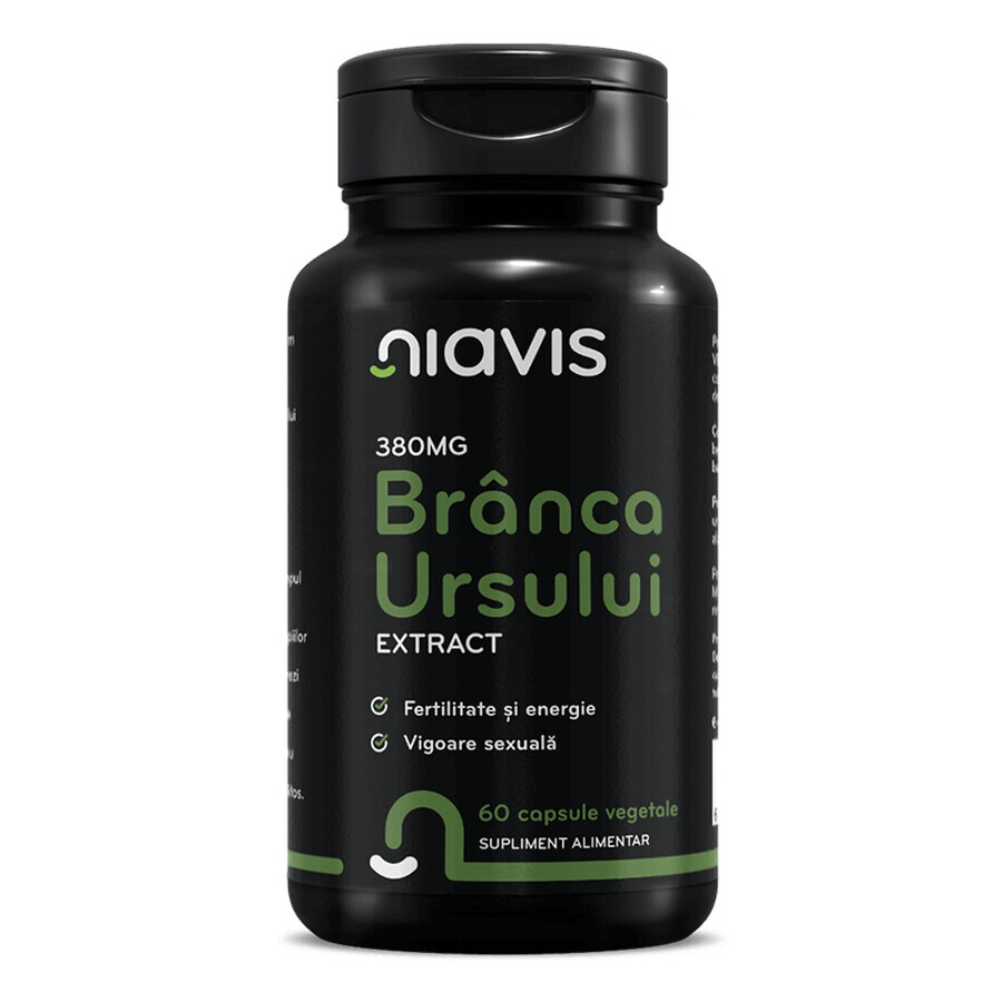 Estratto di Branca Ursului, 380 mg, 60 capsule, Niavis