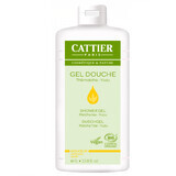 Organic shower gel with matcha tea and yuzu lemon, 1000 ml, Cattier