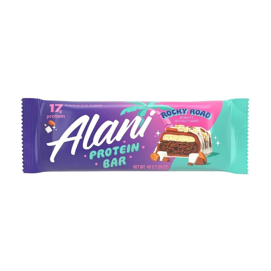 Alani Nu Fit Snacks Rocky Road Flavoured Protein Bar, 48 g, GNC