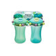 Set di 2 bicchieri in cannuccia Abacus, 2 x 340 ml, Blu e Verde, Melii