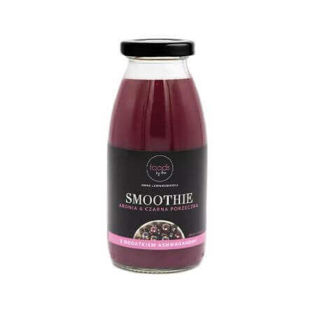 Smoothie de aronia cu coacaze negre si ashwaganda, 250ml, Foods By Ann