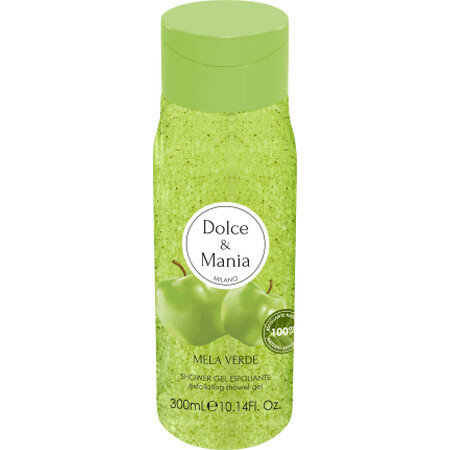 Dolce&Mania MELA GREEN gel doccia scrub, 300 ml