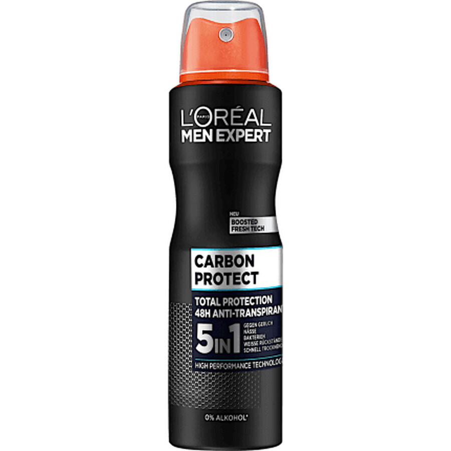 Loreal Paris Men Expert Deodorante Spray CARBON PRO, 150 ml