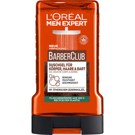 Gel doccia Loreal Paris Men Expert BARBER CLUB, 250 ml