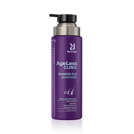 Sampon impotriva caderii si albirii parului si imbatranirii scalpului, Ageless Clinic Shampoo Plus, Ru:t Hair, 370 ml, Biocart