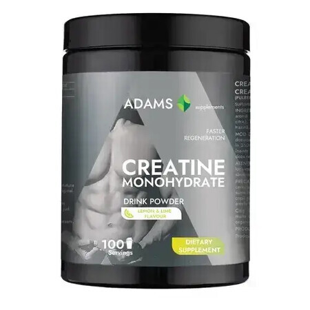 Creatina monoidrato (Lemon-Twist), 450 g, Adams