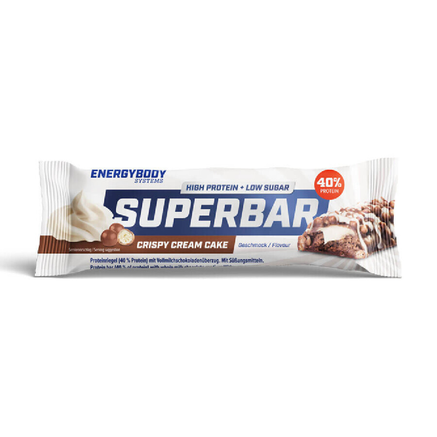 Barretta proteica Superbar Torta alla crema croccante, 50 g, Energybody
