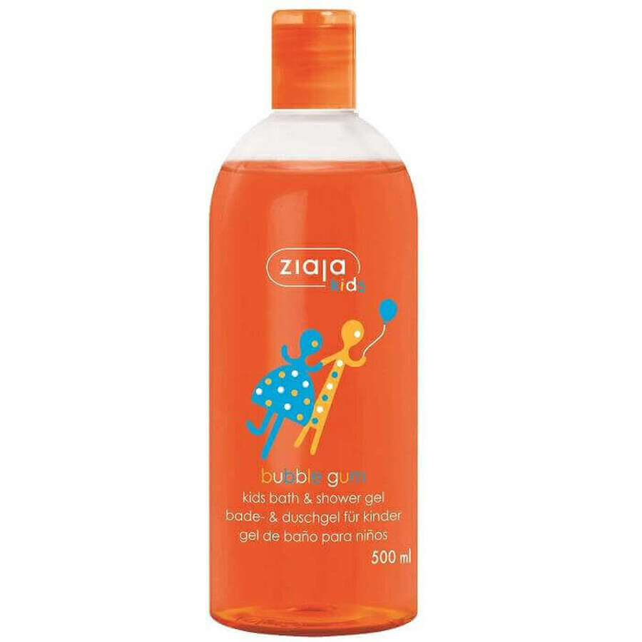 Gel doccia al gusto di gomma per bambini, 500 ml, Ziaja