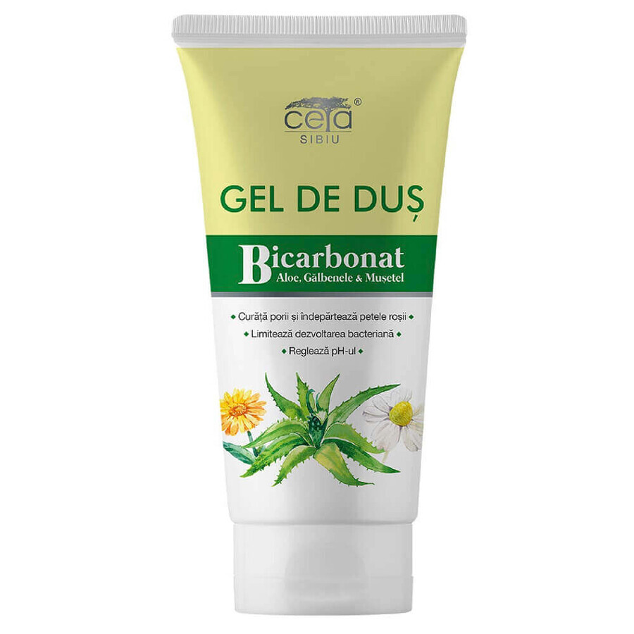 Gel douche au bicarbonate, aloès, souci et camomille, 200 ml, Ceta Sibiu