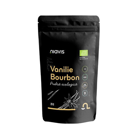 Polvere di vaniglia biologica del Bourbon, 20 g, Niavis