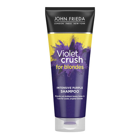 Violet Crush Shampoo intensivo ai pigmenti viola per capelli biondi, 250 ml, John Frieda