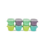 Set di 8 contenitori in silicone Snap&Go, 118 ml, Melii