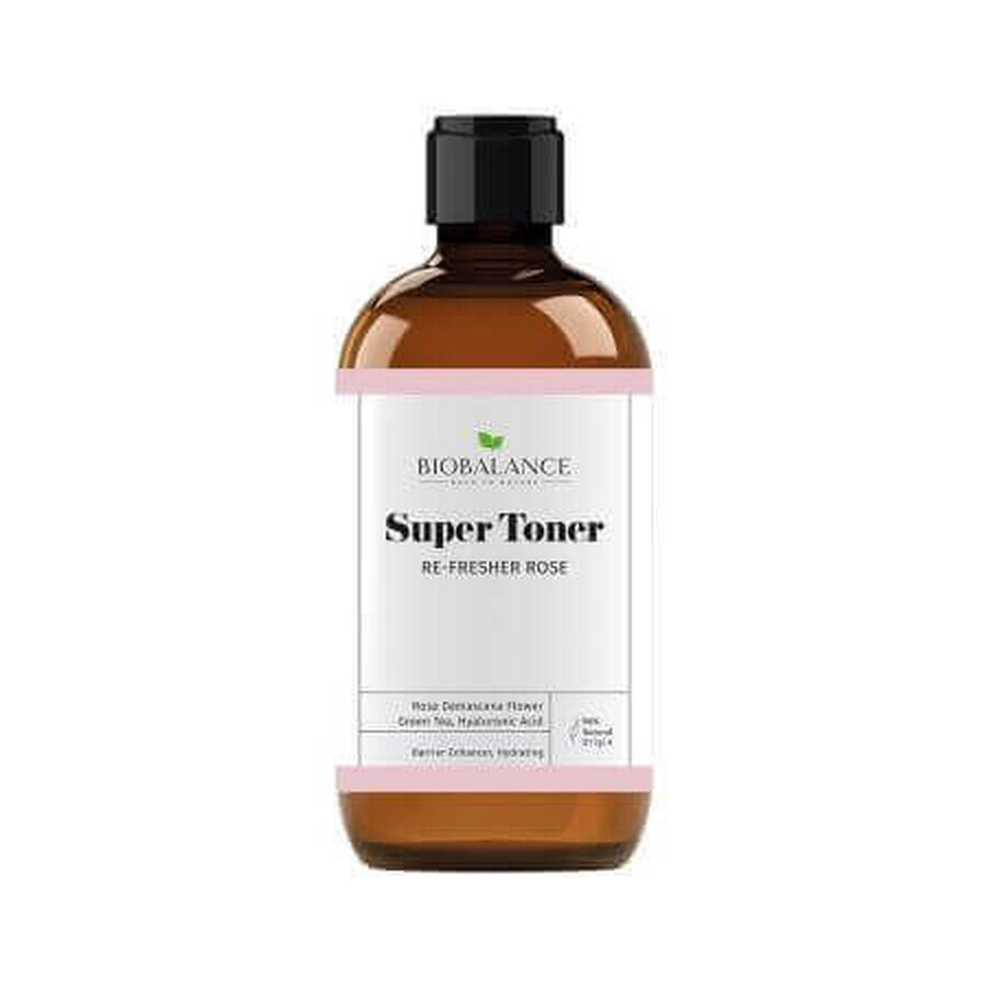 Super Toner Re-Fresher Rose, Hidratant si Fortifiant, 250 ml, Bio Balance