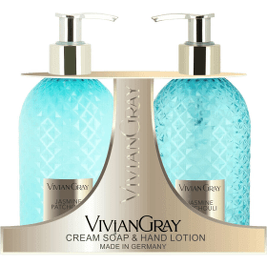 Vivian Gray Jasmine & Patchouli Set sapone liquido cremoso + crema mani, 1 pz.
