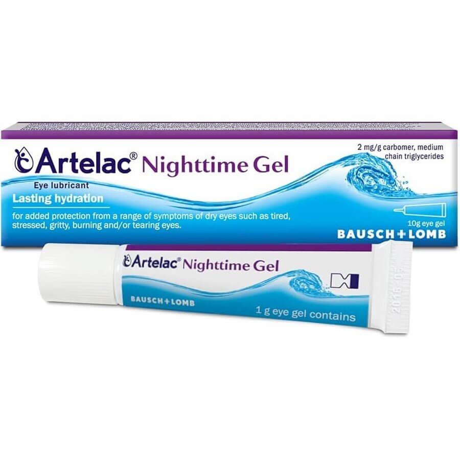 Artelac Nighttime Gel Oculare, 3x10 g, Bausch + Lomb