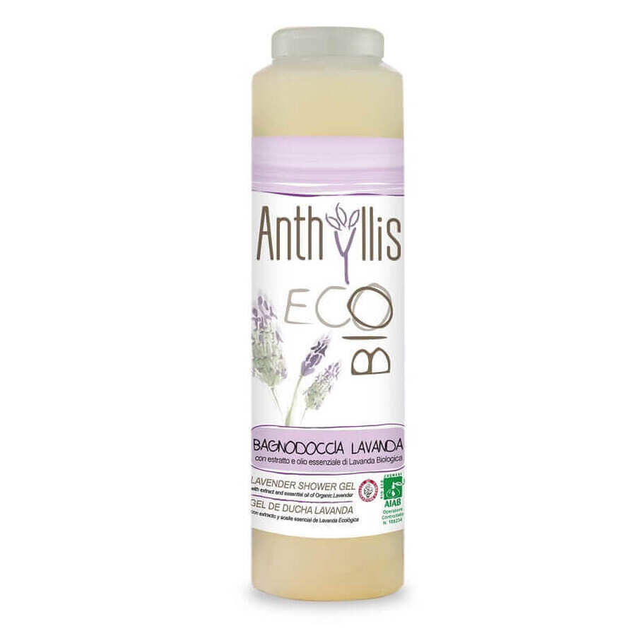 Shower gel with essential oil of lavender Eco Bio, 250 ml, Anthyllis