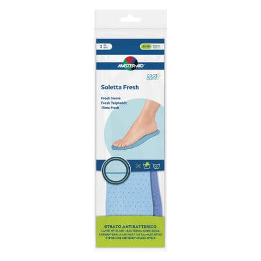 Fresh antibacterial coated bandages, size 22-46, 1 pair, Master Aid