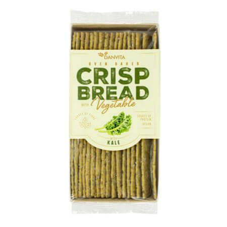 Crisp Slices with kale Crisp Bread, 130 g, Danvita