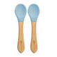 Set di cucchiai in bamb&#249;, 6 mesi+, blu acqua, Appekids