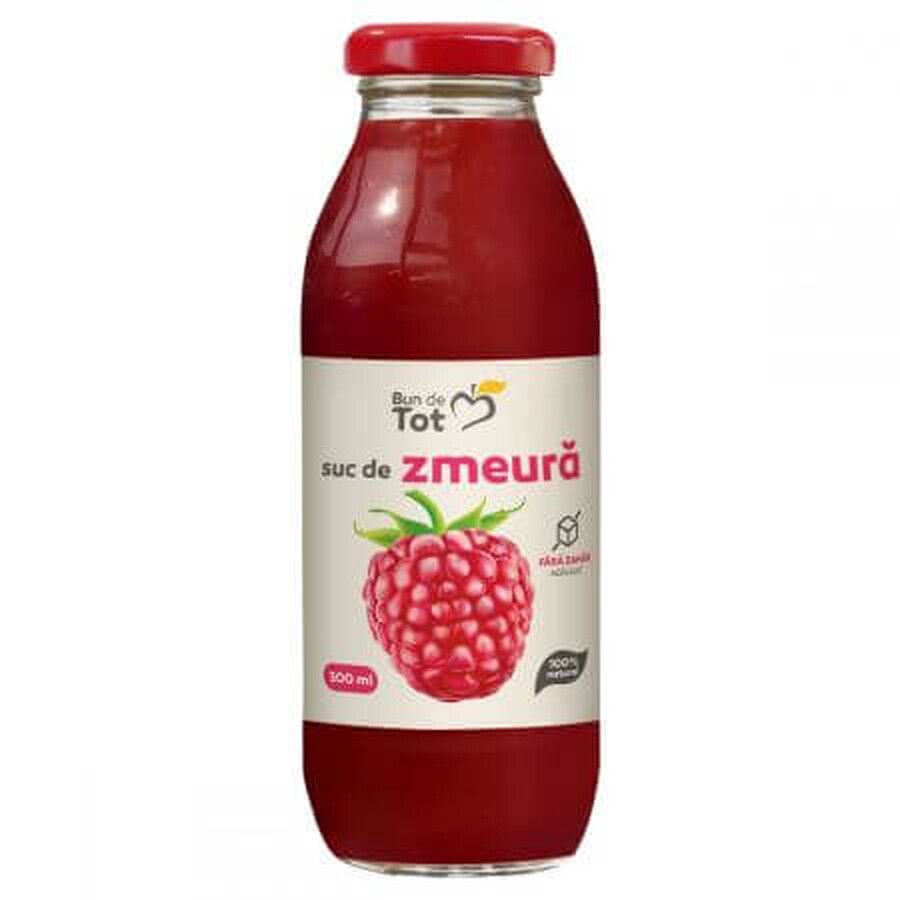 Succo di lampone naturale senza zucchero Bun de Tot, 300 ml, Dacia Plant