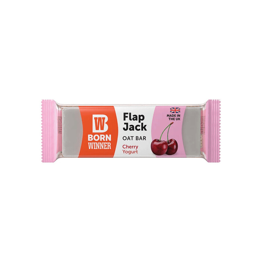 Flap Jack Oatmeal Cherry Yogurt Bar, 100 g, Born Winner