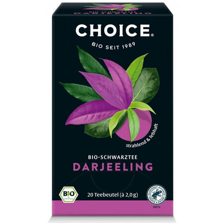 Tè nero biologico Darjeeling Choice, 20 bustine, Yogi Tea
