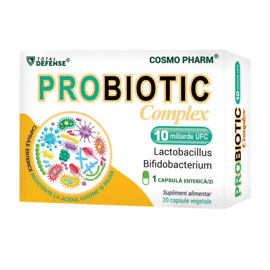 Complesso probiotico 10mld, 20 capsule, Cosmopharm