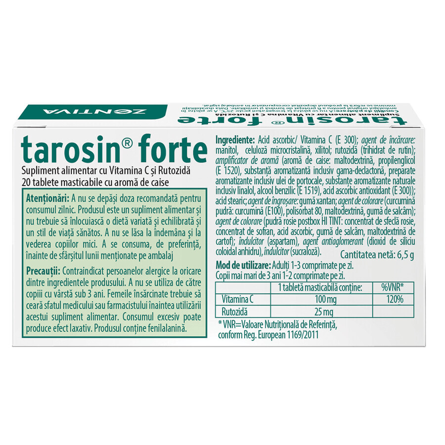 Tarosin Forte, 20 compresse, Zentiva