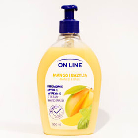 ON LINE Sapone liquido mango e basilico, 500 ml