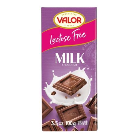 Cioccolato al latte senza lattosio, 100 g, Valor