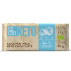 Cioccolato biologico con cocco Keto, 40 g, Cacao