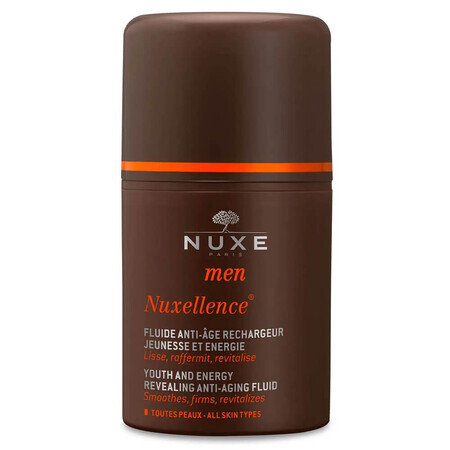Fluido antirughe energizzante per tutti i tipi di pelle Nuxellence Men, 50 ml, Nuxe