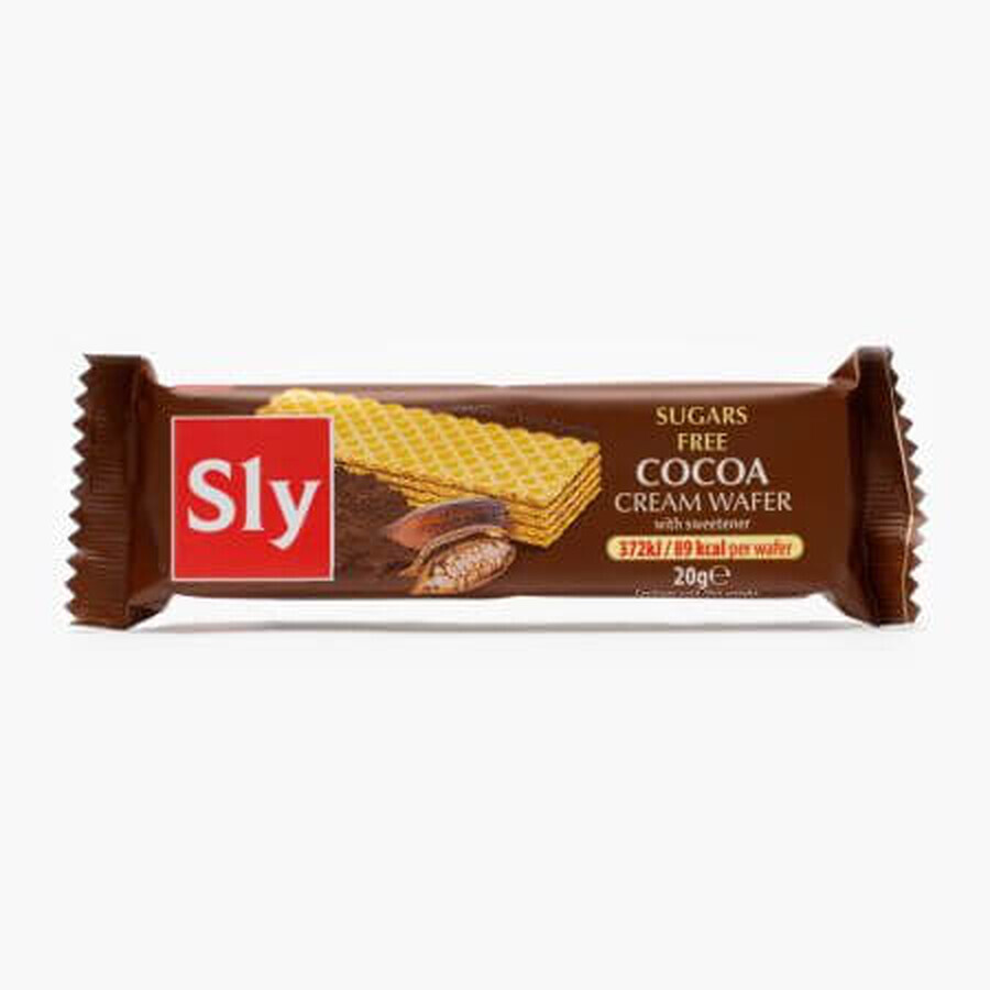 Cialde alla crema di cacao senza zucchero, 20 g, Sly Nutrition