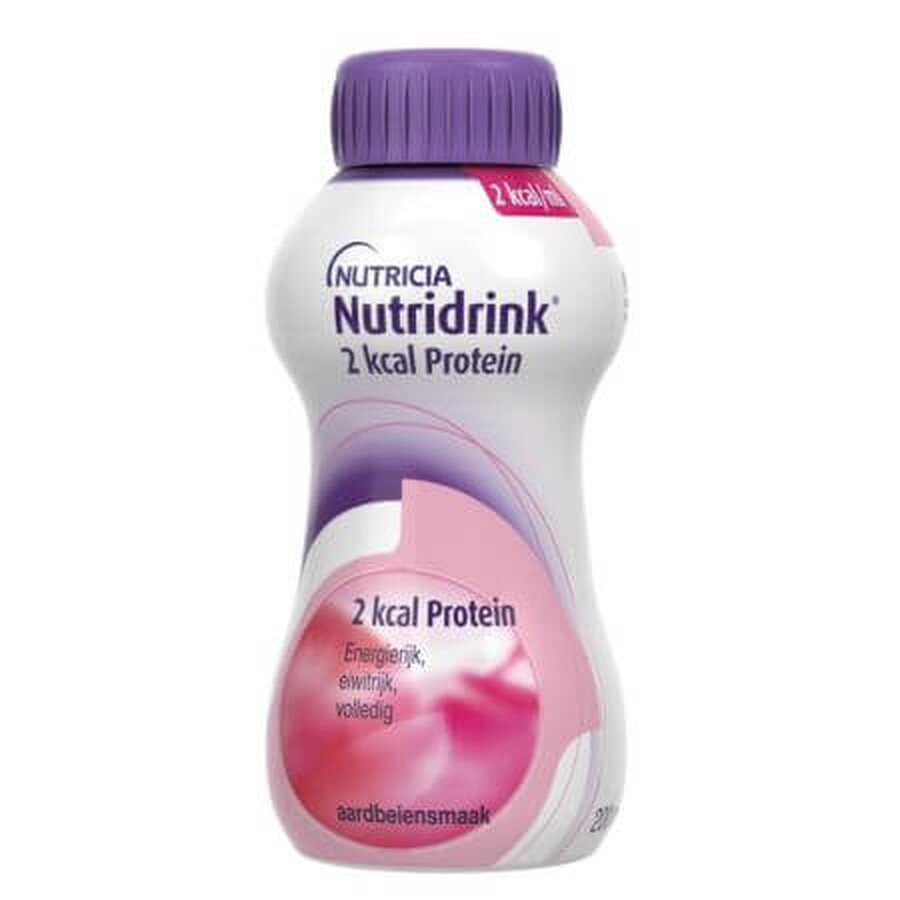 Nutridrink al gusto di fragola 2 kcal Proteine, 200 ml, Nutricia