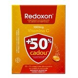 Redoxon packet with vitamin C, 1000 mg, 30+15 effervescent tablets, Orange, Bayer