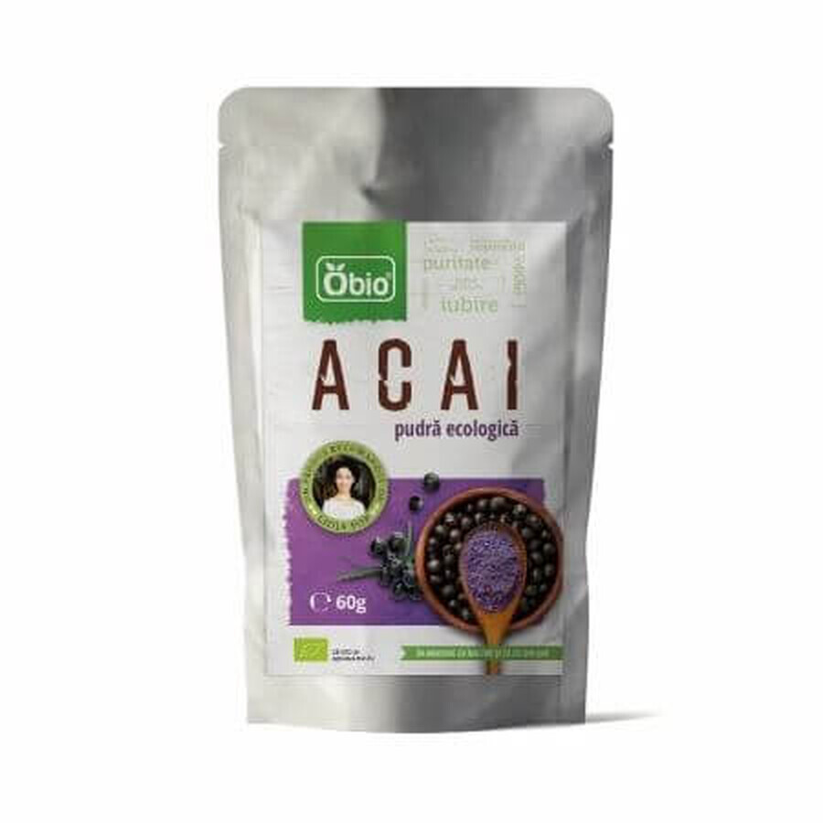 Pulbere Bio de Acai, 60 g, Obio