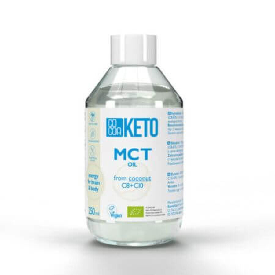Olio di cocco Bio MCT Keto, 250 ml, Cacao