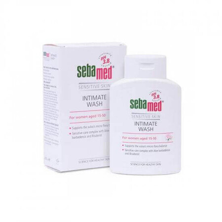 Gel dermatologico per l'igiene intima femminile pH 3,8, 200 ml, sebamed