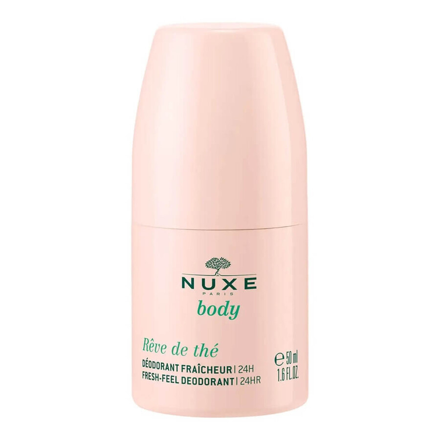Deodorante roll-on rivitalizzante 24H per tutti i tipi di pelle Reve de The, 50 ml, Nuxe