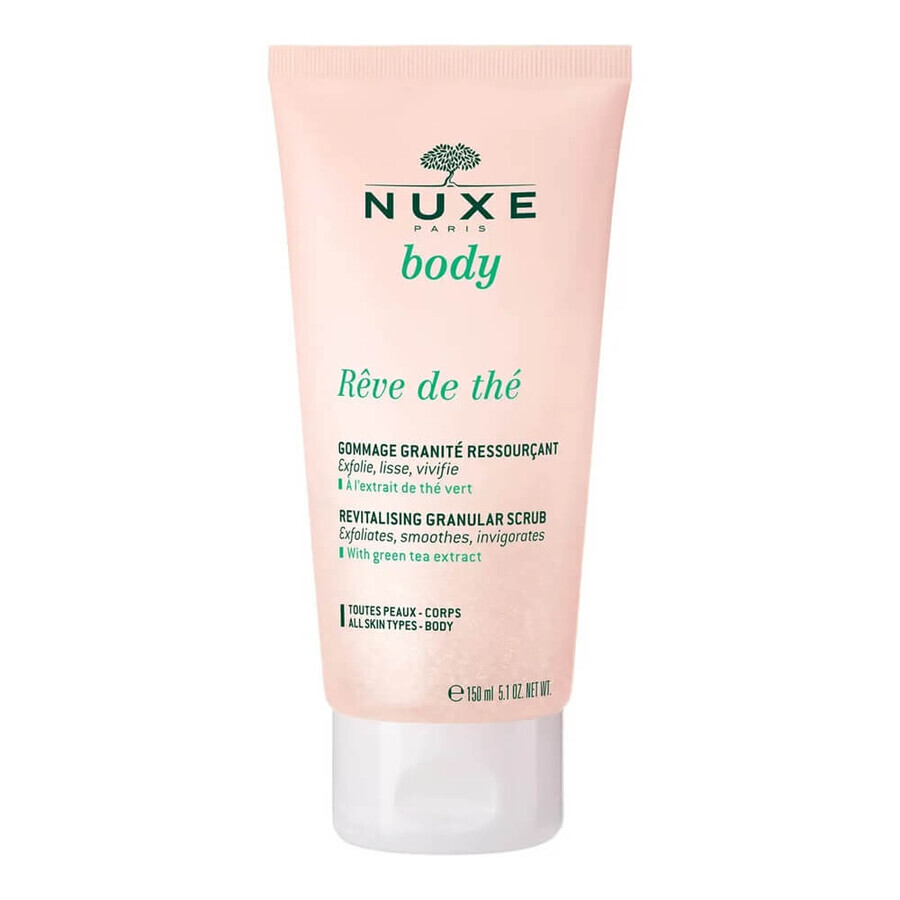 Reve de The Gommage granulare rivitalizzante per il corpo, 150 ml, Nuxe