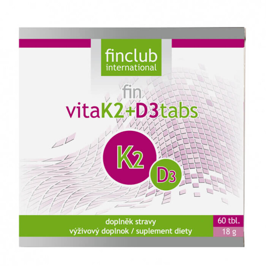 Fin VitaK2+D3tabs, 60 compresse, Finclub