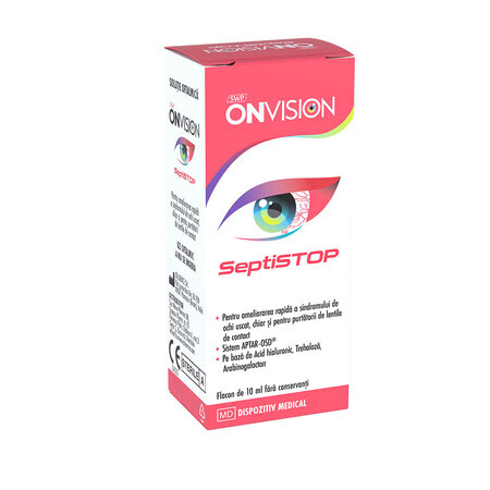 Onvision Septistop soluzione oftalmica lubrificante, 10 ml, Sun Wave Pharma