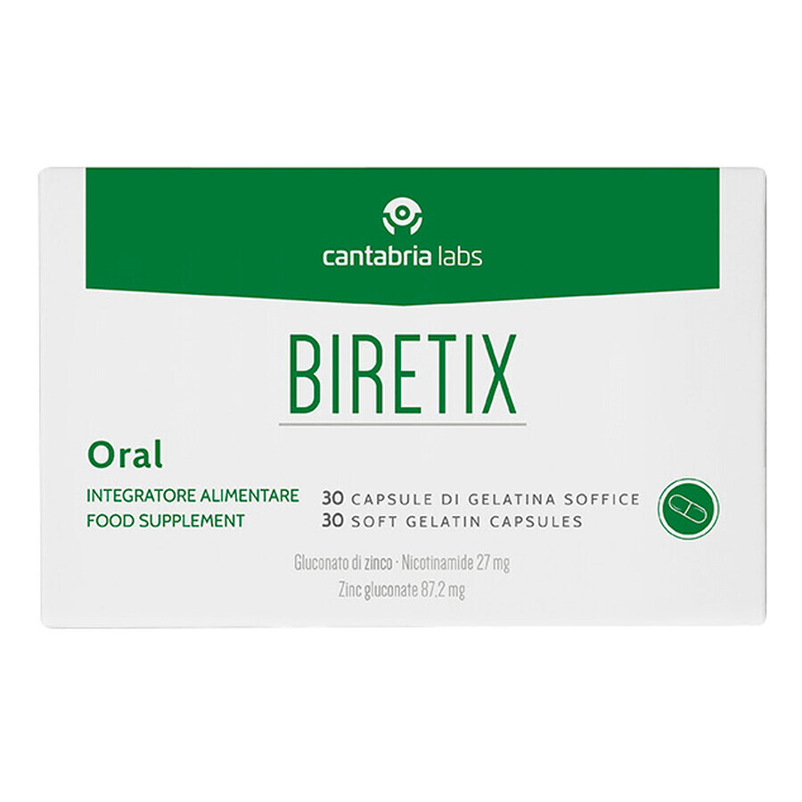 Food supplement for skin Biretix, 30 capsules, Cantabria